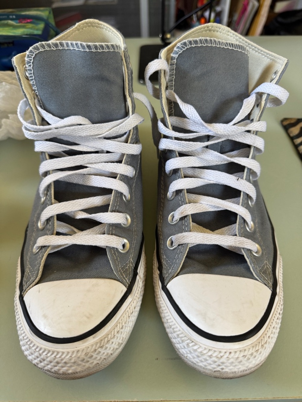Converse All Star High-Top Sneakers - Lunar Gray/Unisex Men's 8.5, Women's 10.5